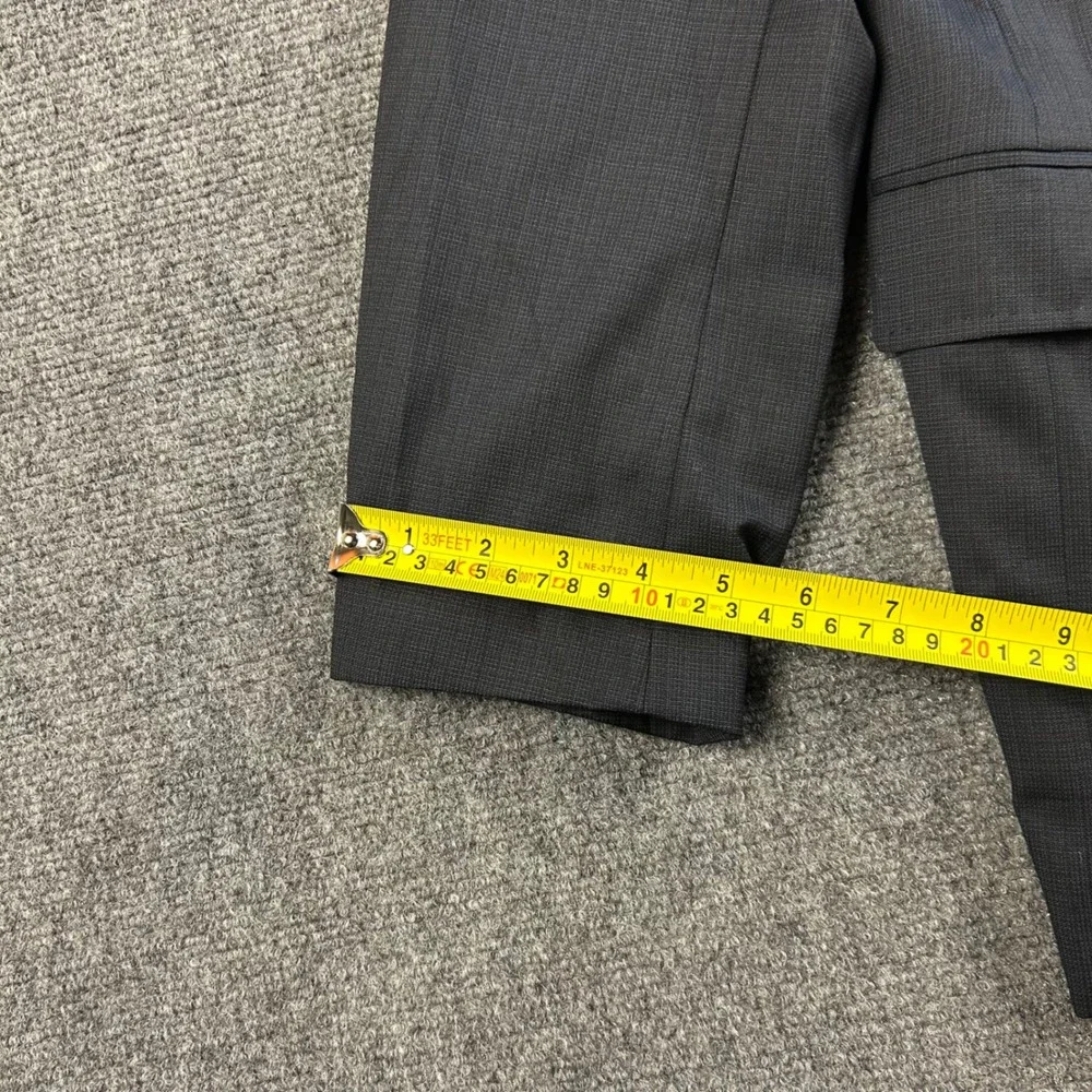 Ted Baker London Endurance Jay CT Suit Jacket 42R Grey Wool Micro Check Blazer